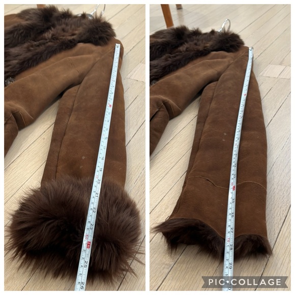 🤎 Luxury Italian Fur Shearling Coat in Chocolate Brown 🤎 - Picture 15 of 17